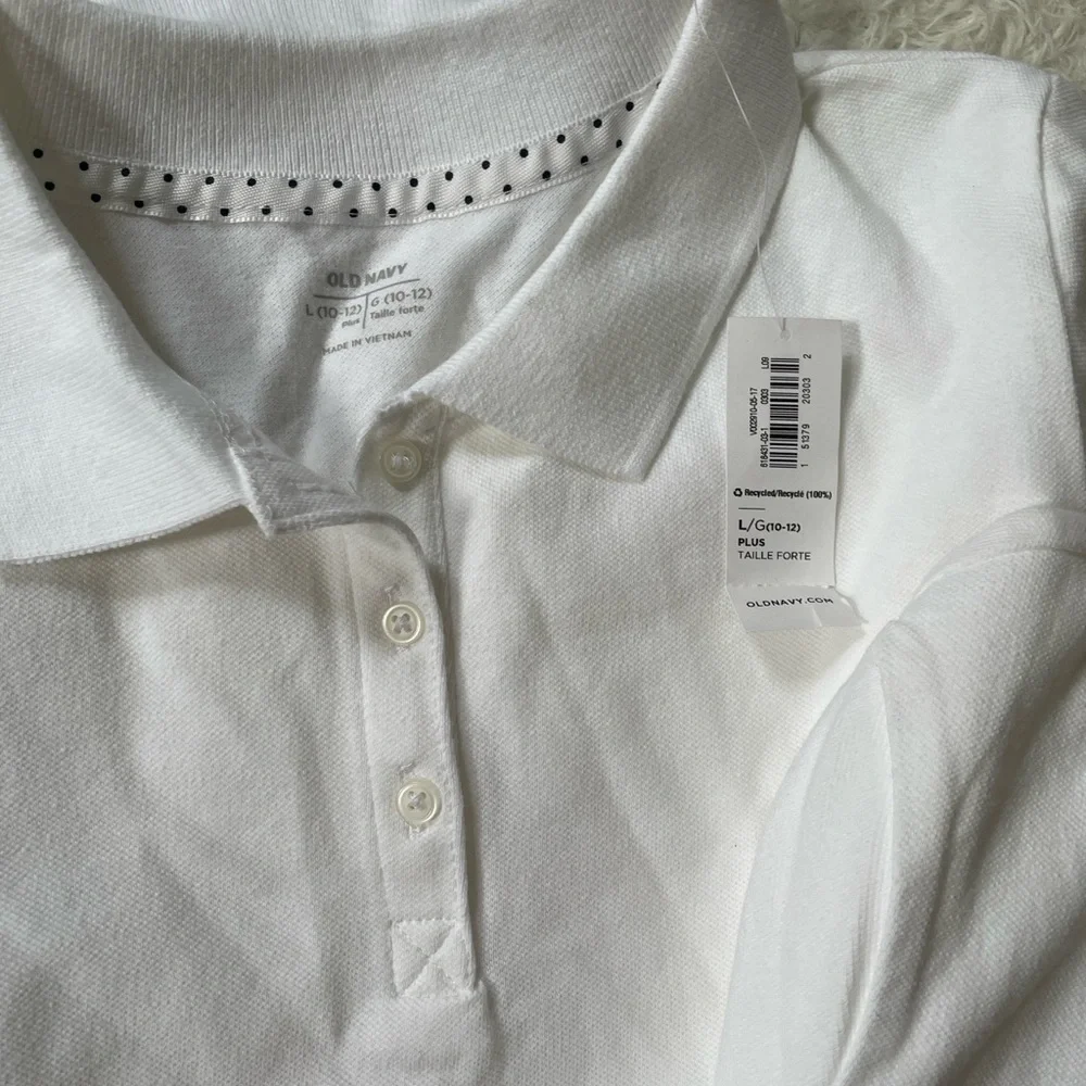 Old Navy Kids White Polo Shirts bundle 2 pieces